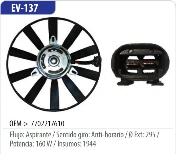 ELECTRO. RENAULT 19 CLIO S AA CLIO II PALETA FINA