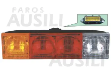 FARO TRAS. TIPO M.BENZ 1114 TRICOLOR C/V (metalizado)